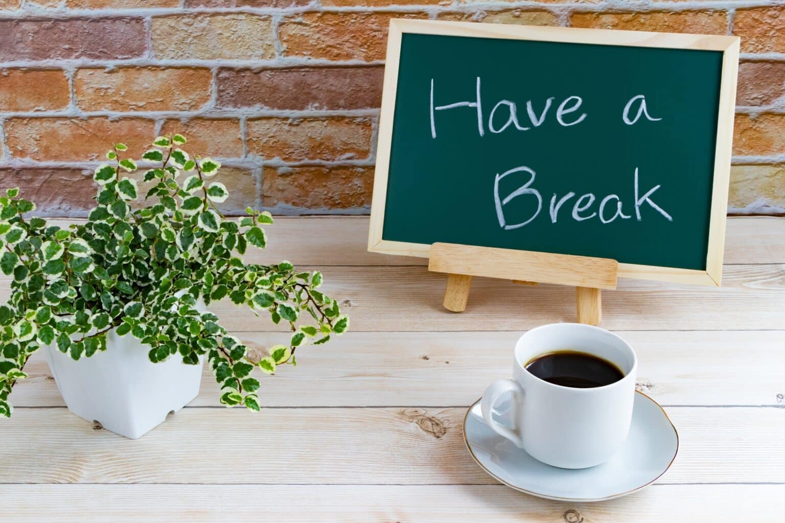 Kaffeetasse mit Schild Have a Break | Elf Bar Elfa
